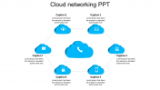 Creative Cloud Networking PPT Slide Designs-Six Node